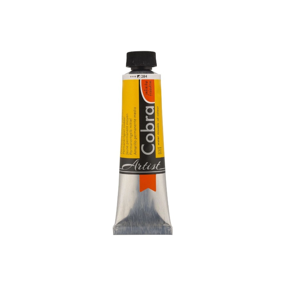 Farba olejna Cobra Artist - Cobra - 284, Permanent Yellow Medium, 40 ml