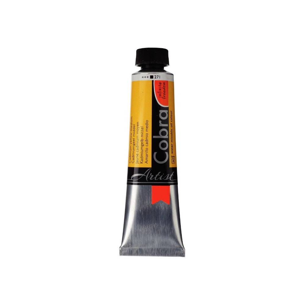 Cobra Artist oil paints - Cobra - 271, Cadmium Yellow Medium, 40 ml