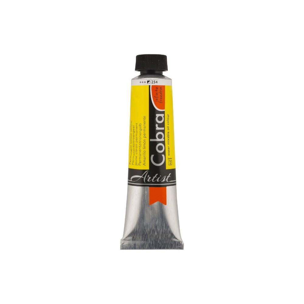 Farba olejna Cobra Artist - Cobra - 254, Permanent Lemon Yellow, 40 ml
