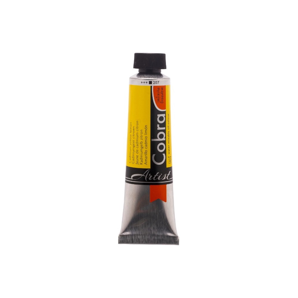 Cobra Artist oil paints - Cobra - 207, Cadmium Yellow Lemon, 40 ml