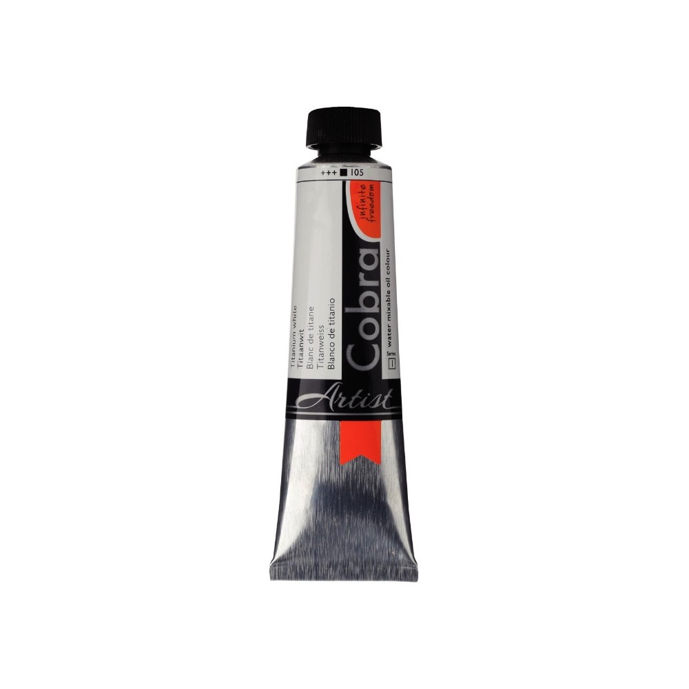 Farba olejna Cobra Artist - Cobra - 105, Titanium White, 40 ml