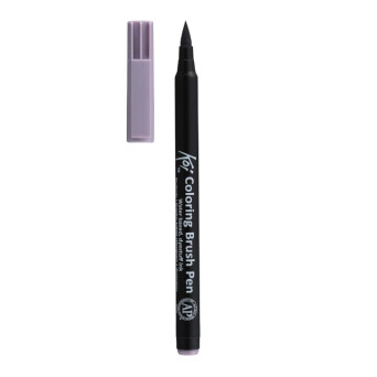 Brush Pen Koi Coloring - Sakura - Gray Purple