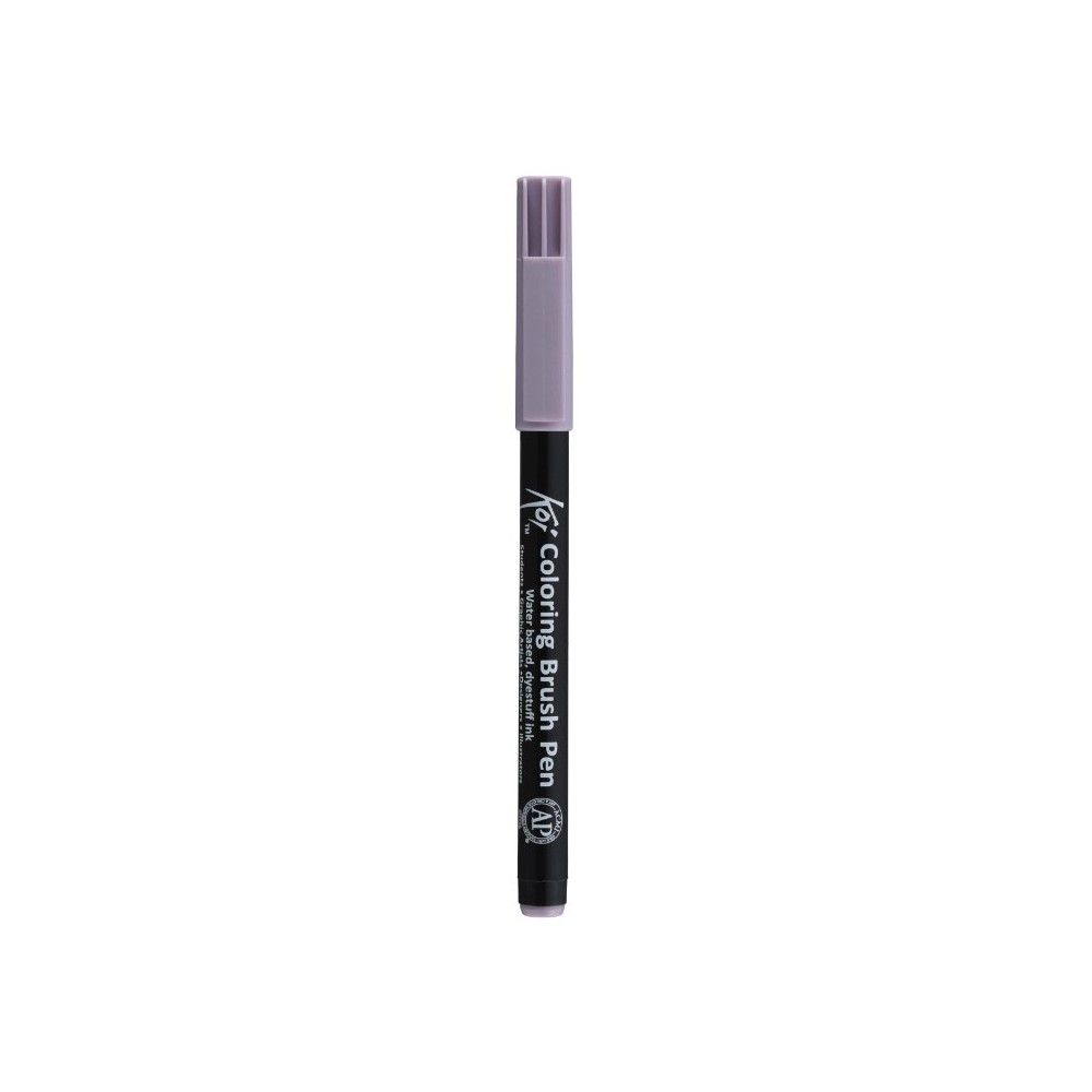 Brush Pen Koi Coloring - Sakura - Gray Purple