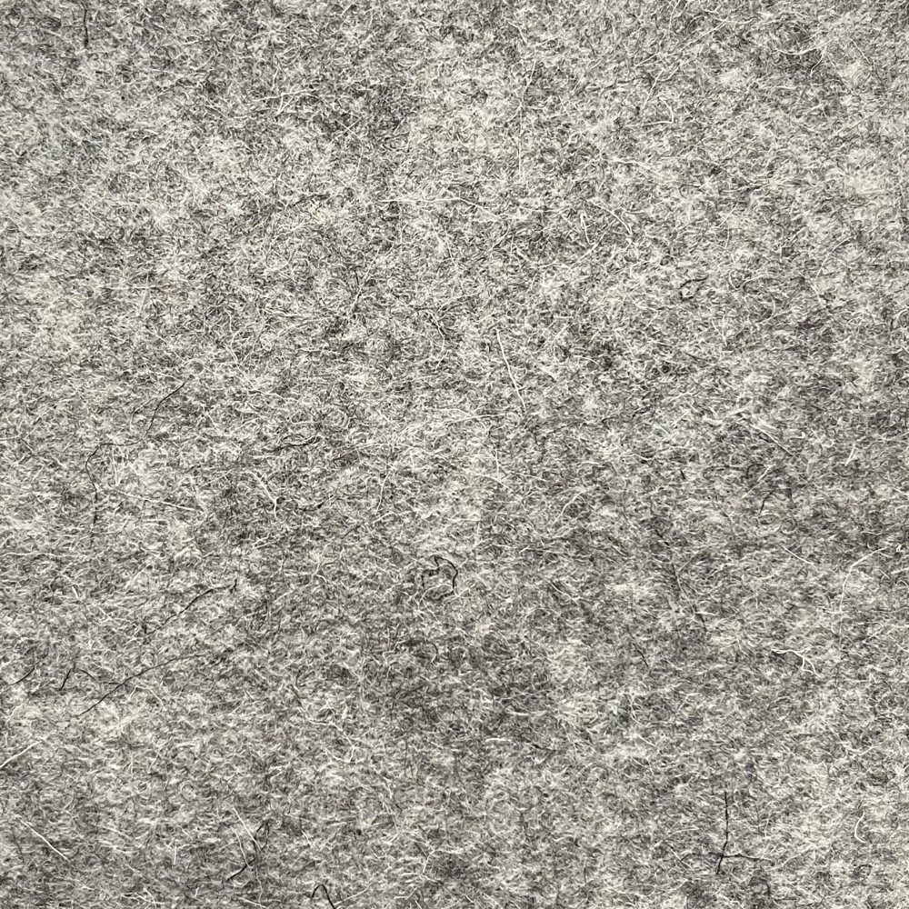 Filc wełniany A4 - melanżowy, średni szary, 1 mm