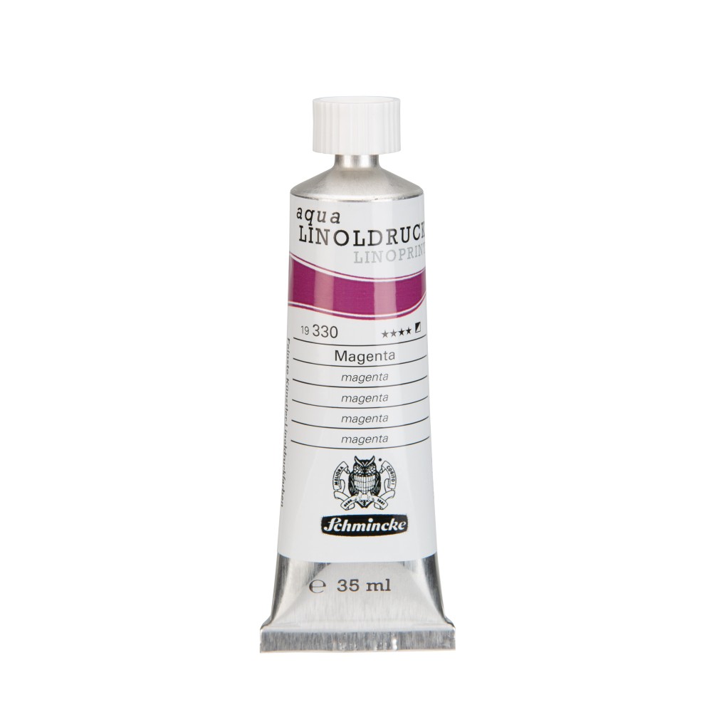Aqua Linoprint paint - Schmincke - 330, Magenta, 35 ml