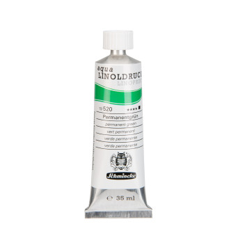 Farba Aqua Linoprint - Schmincke - 520, Permanent Green, 35 ml