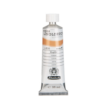 Aqua Linoprint paint - Schmincke - 830, Copper, 35 ml