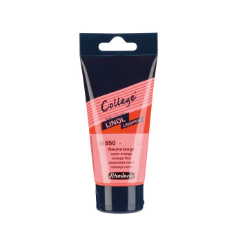 Farba College Linoprint - Schmincke - 850, Neon Orange, 75 ml
