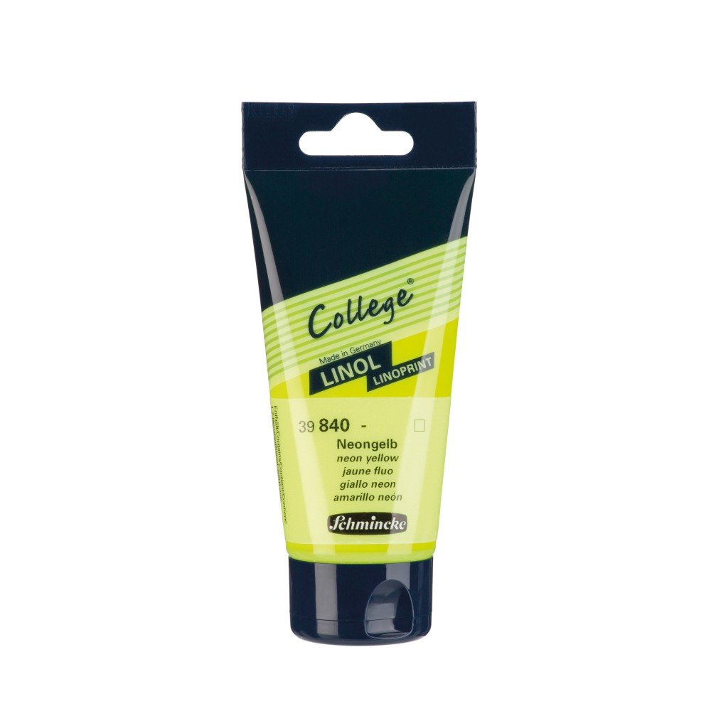 Farba College Linoprint - Schmincke - 840, Neon Yellow, 75 ml