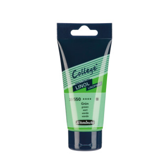 College Linoprint paint - Schmincke - 550, Green, 75 ml