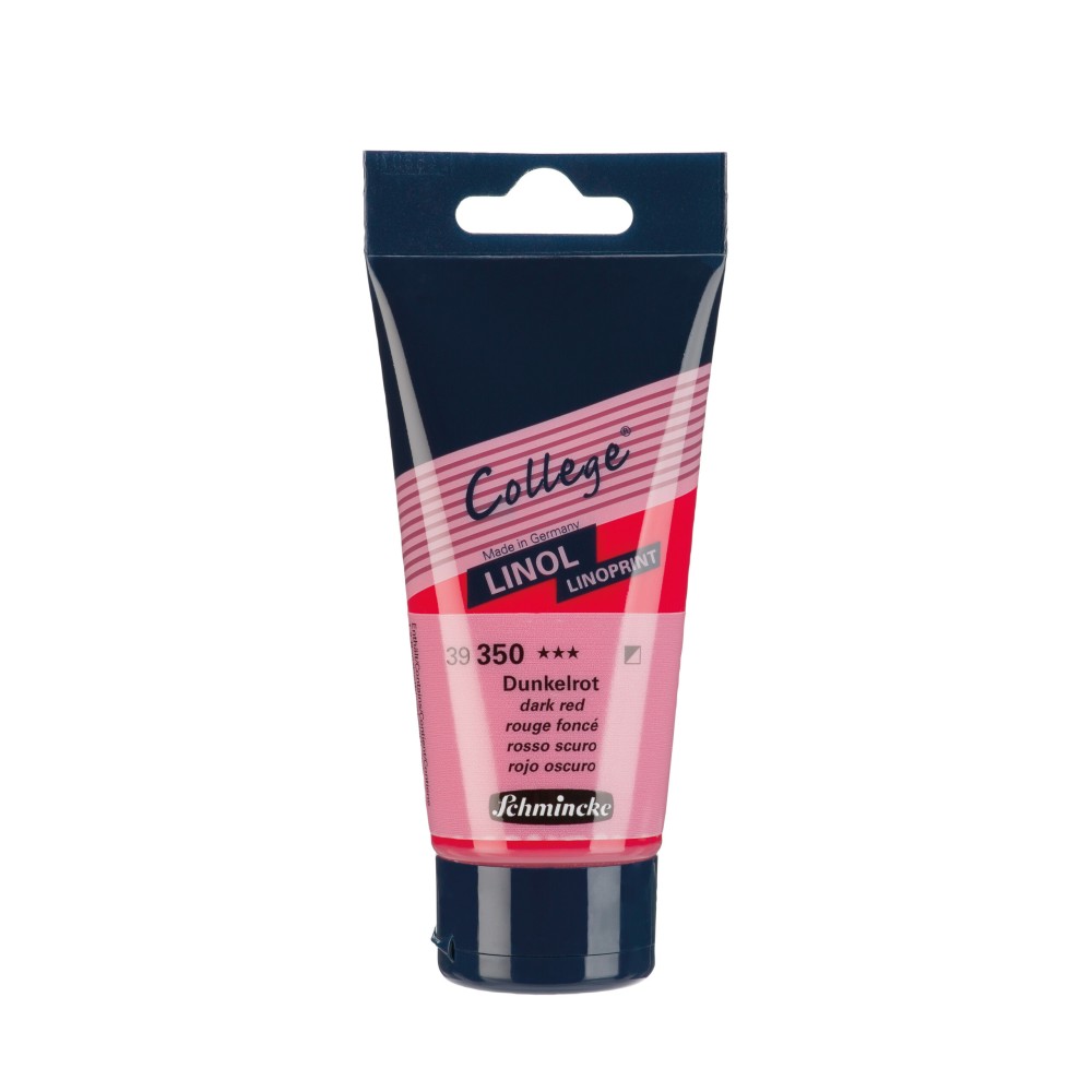 Farba College Linoprint - Schmincke - 350, Dark Red, 75 ml
