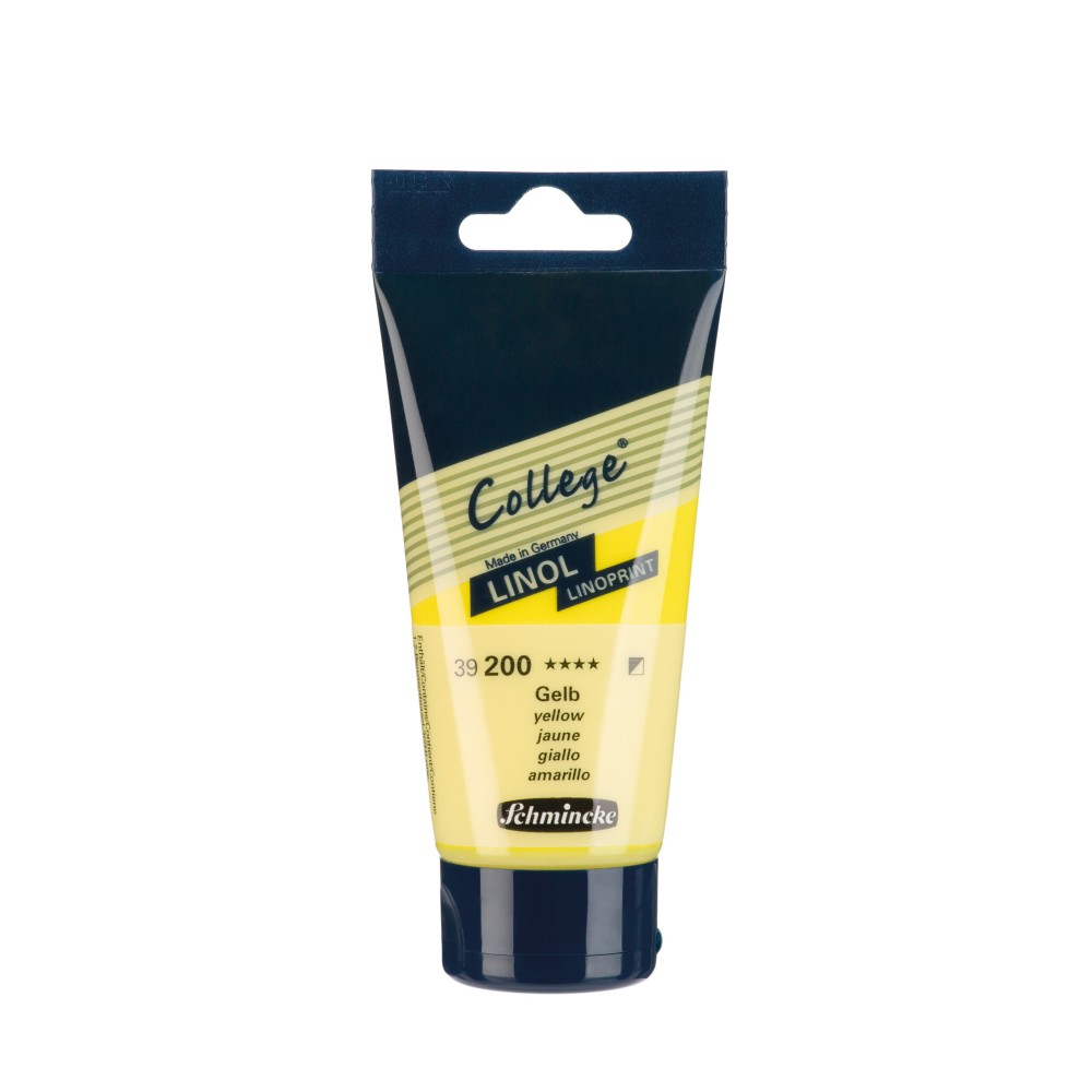 Farba College Linoprint - Schmincke - 200, Yellow, 75 ml