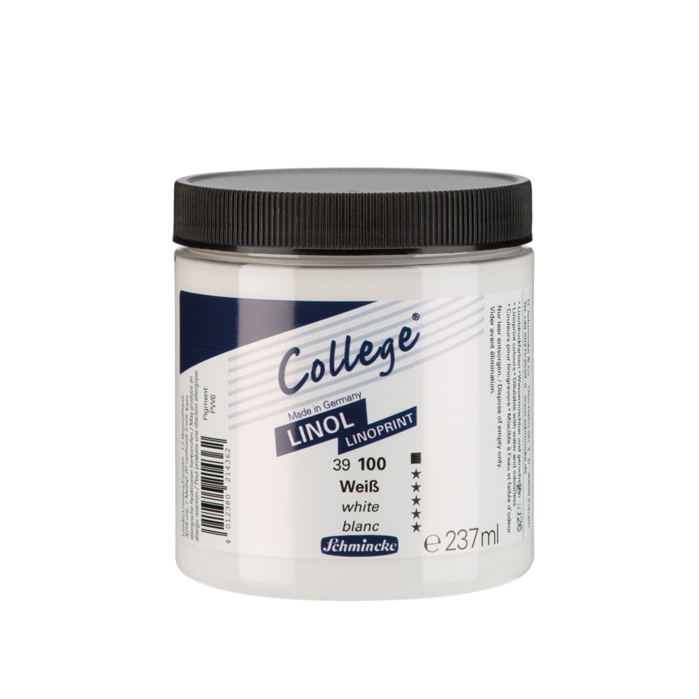 Farba College Linoprint - Schmincke - 100, White, 237 ml