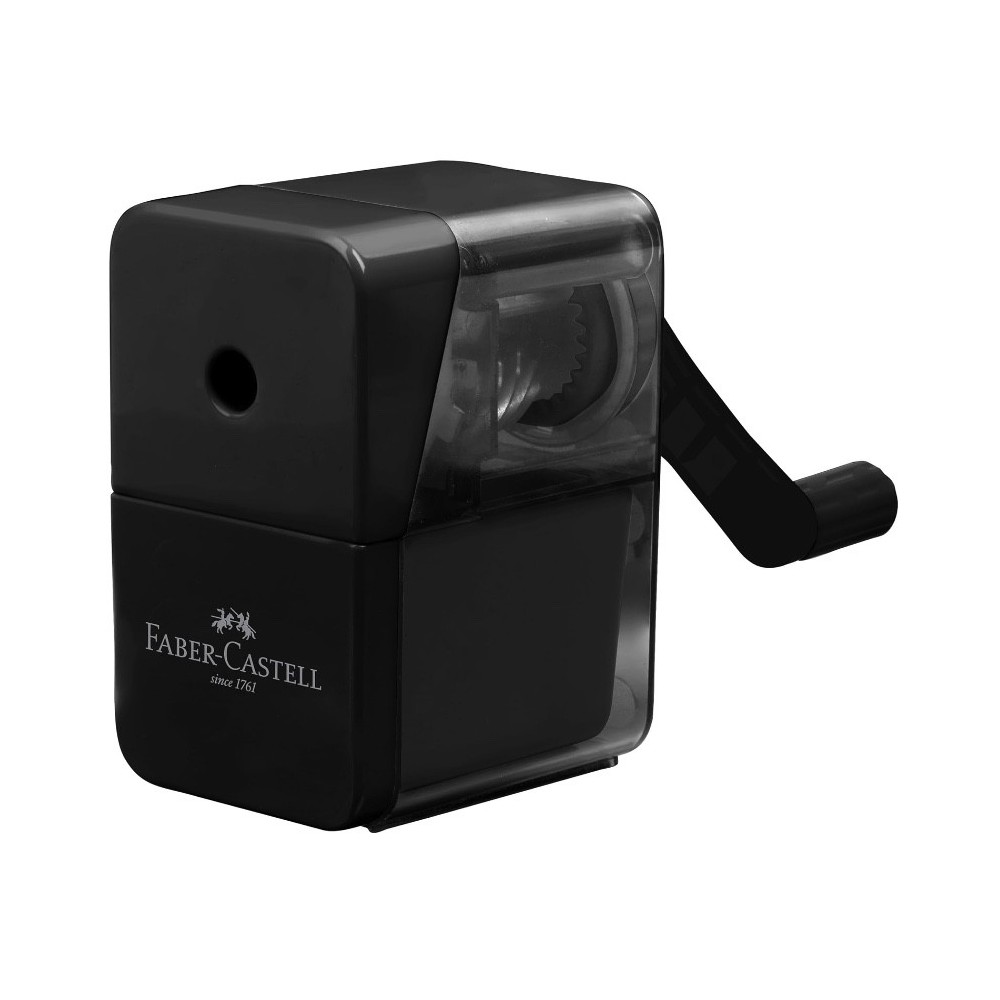 Temperówka na korbkę z pojemnikiem - Faber-Castell