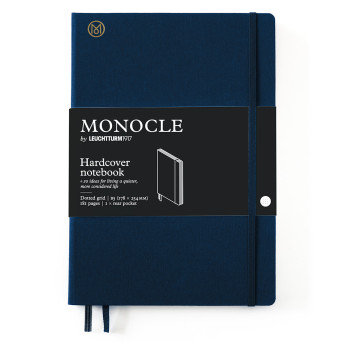Notatnik Monocle B5 - Leuchtturm1917 - w kropki, twarda okładka, Navy, 80 g