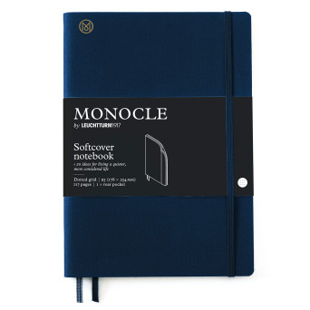 Monocle Notebook B5 - Leuchtturm1917 - dotted, Navy, soft cover, 80 g