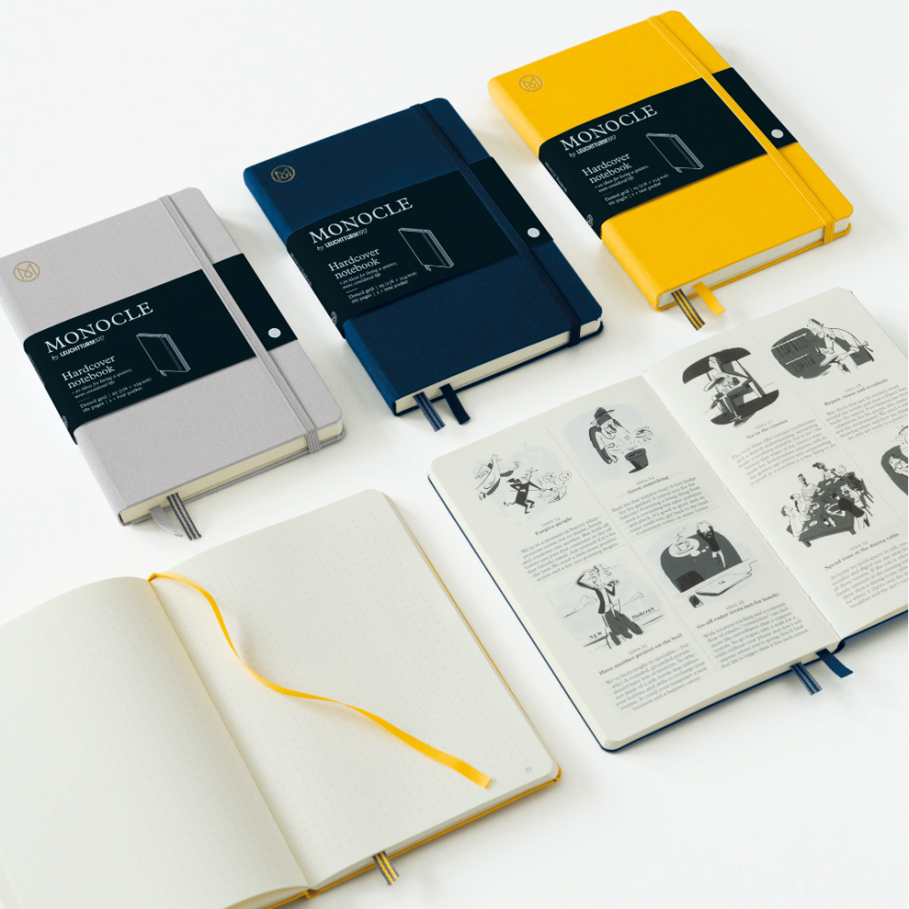 Notatnik Monocle B6+ - Leuchtturm1917 - w kropki, miękka okładka, Navy, 80 g