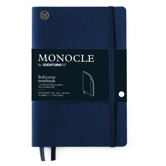 Monocle Notebook B6+ - Leuchtturm1917 - dotted, Navy, soft cover, 80 g