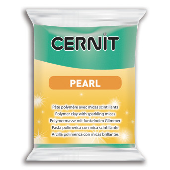Masa termoutwardzalna Pearl - Cernit - 600, Green, 56 g