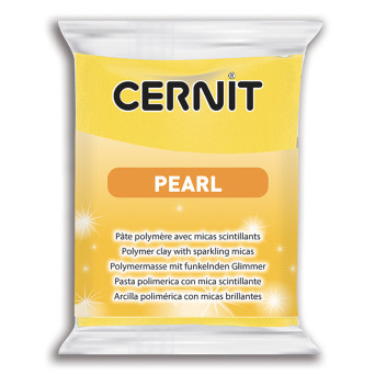 Masa termoutwardzalna Pearl - Cernit - 700, Yellow, 56 g