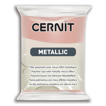 Polymer modelling clay Metallic - Cernit - 052, Pink Gold, 56 g