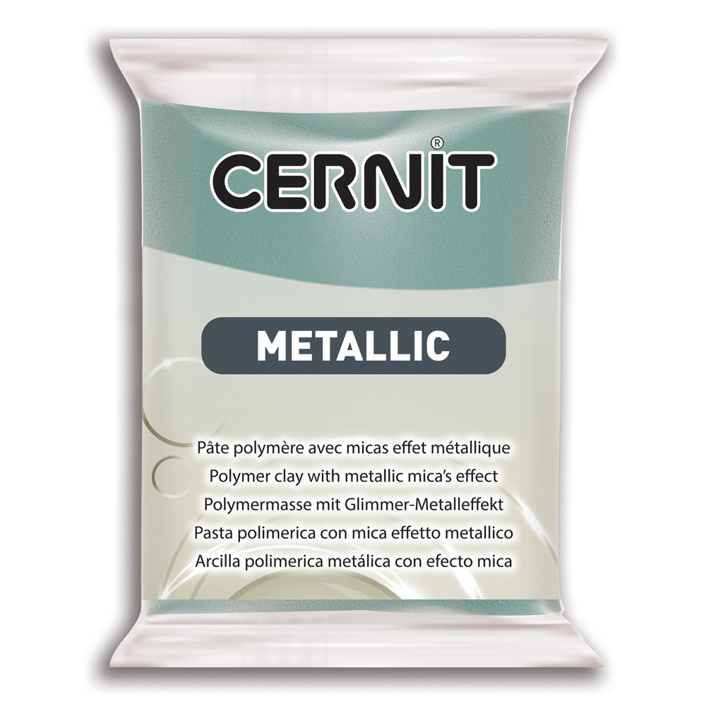 Masa termoutwardzalna Metallic - Cernit - 054, Turquoise Gold, 56 g