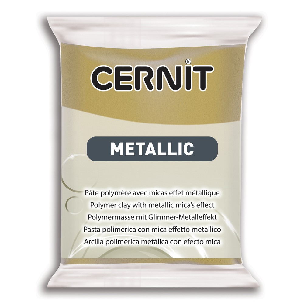 Masa termoutwardzalna Metallic - Cernit - 055, Antique Gold, 56 g