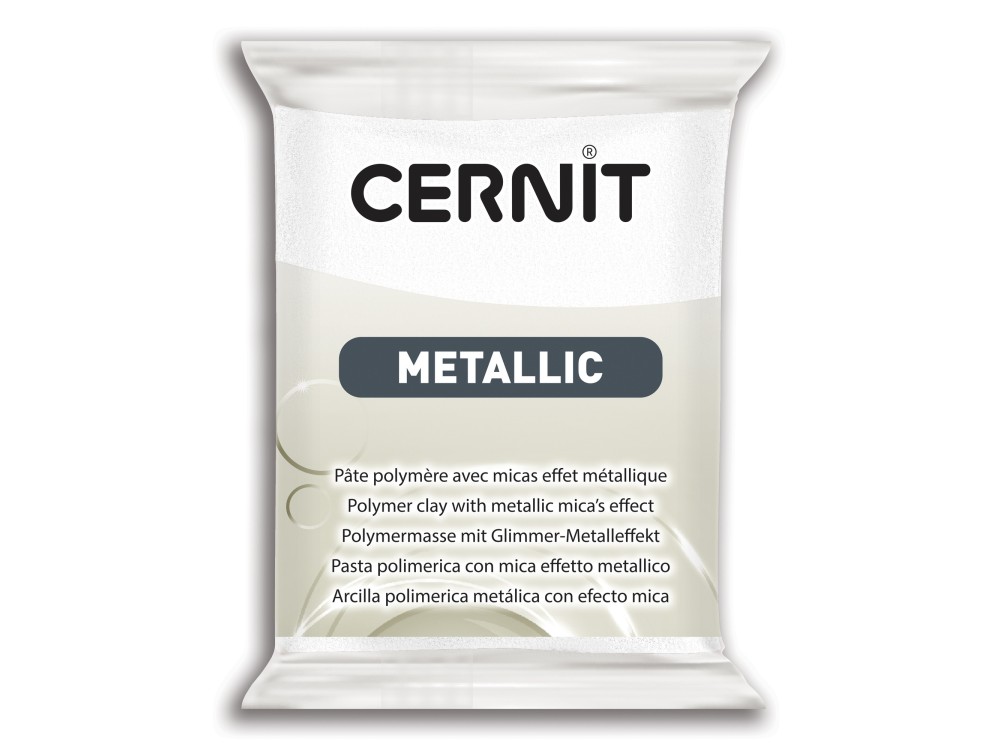 Masa termoutwardzalna Metallic - Cernit - 085, Pearl White, 56 g