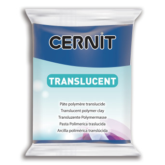 Polymer modelling clay Translucent - Cernit - 275, Sapphire, 56 g