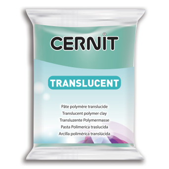Polymer modelling clay Translucent - Cernit - 620, Emerald Green, 56 g