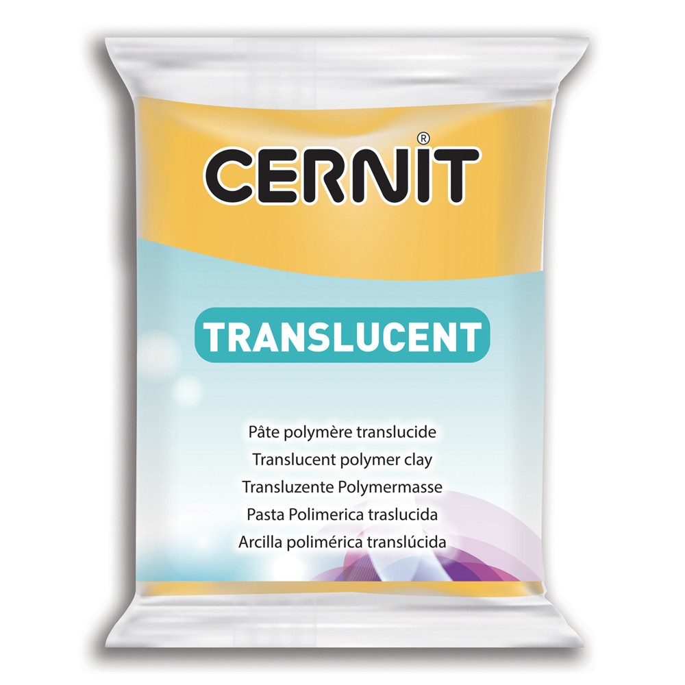 Polymer modelling clay Translucent - Cernit - 721, Amber, 56 g