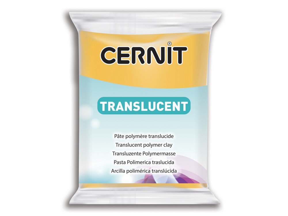 Polymer modelling clay Translucent - Cernit - 721, Amber, 56 g