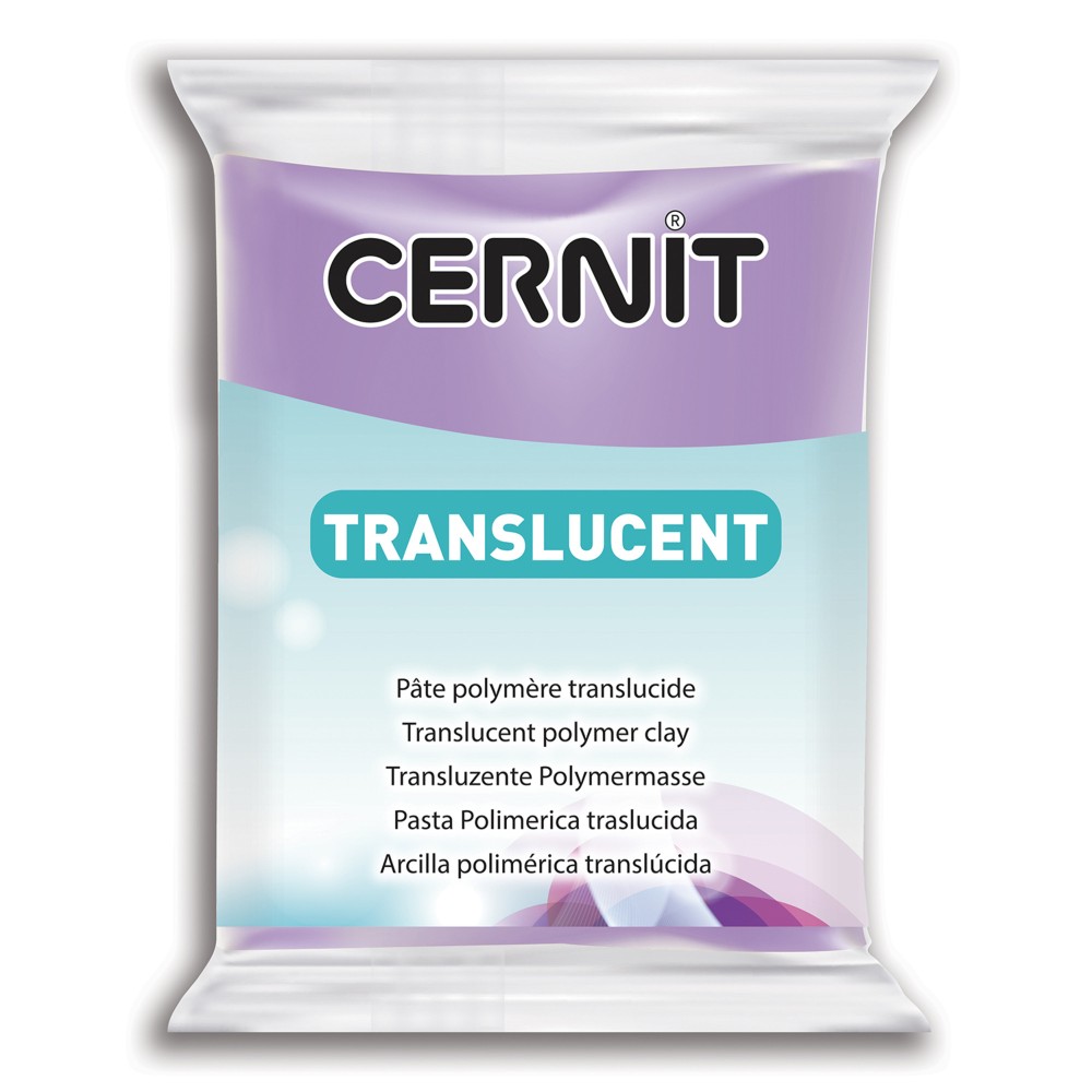 Polymer modelling clay Translucent - Cernit - 900, Violet, 56 g