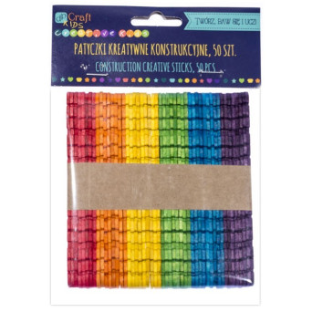 CONSTRUCTION CREATIVE STICKS, 50 PCS
