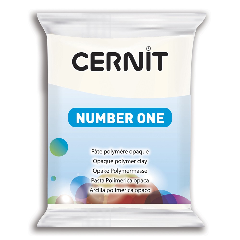 Masa termoutwardzalna Number One - Cernit - 027, White, 56 g