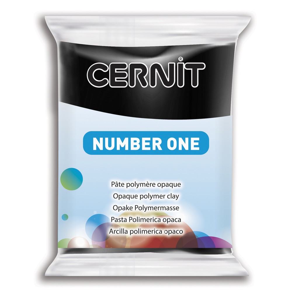 Polymer modelling clay Number One - Cernit - 100, Black, 56 g