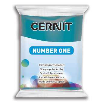 Polymer modelling clay Number One - Cernit - 230, Duck Blue, 56 g