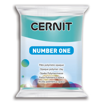 Masa termoutwardzalna Number One - Cernit - 280, Turquoise Blue, 56 g