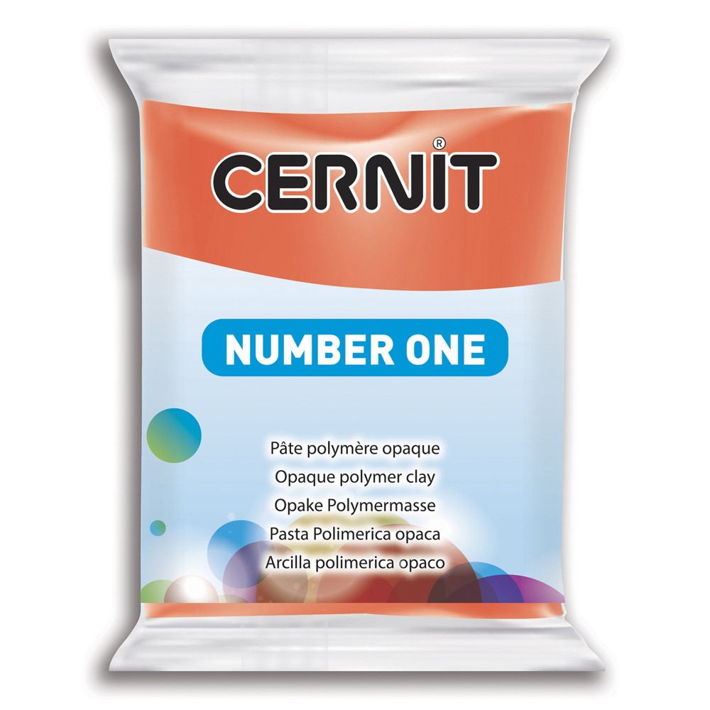 Polymer modelling clay Number One - Cernit - 428, Poppy Red, 56 g