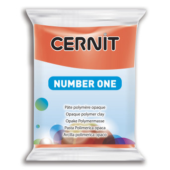 Polymer modelling clay Number One - Cernit - 428, Poppy Red, 56 g