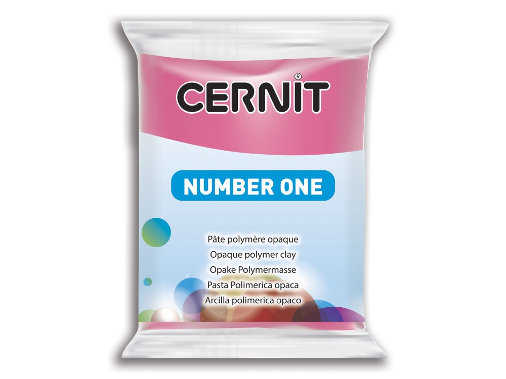 Polymer modelling clay Number One - Cernit - 481, Raspberry, 56 g