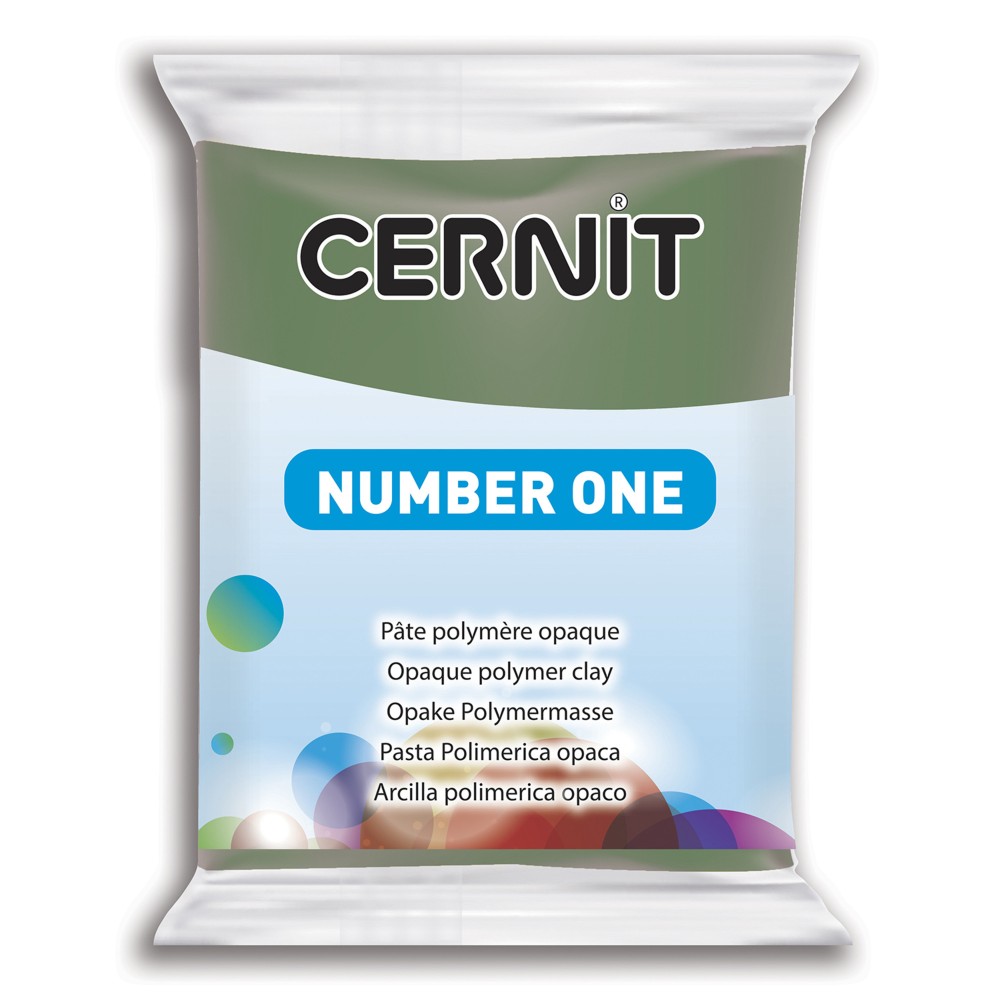 Masa termoutwardzalna Number One - Cernit - 645, Olive, 56 g