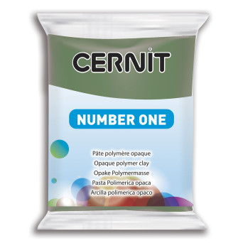 Masa termoutwardzalna Number One - Cernit - 645, Olive, 56 g