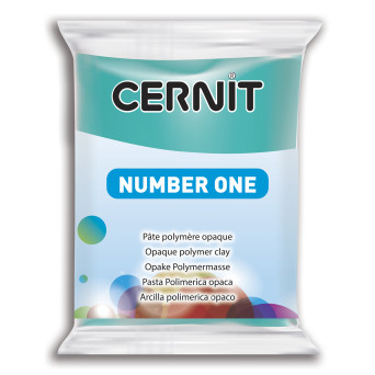 Masa termoutwardzalna Number One - Cernit - 676, Turquoise Green, 56 g