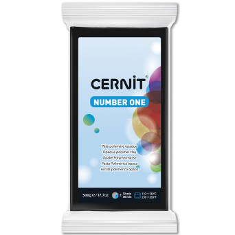Polymer modelling clay Number One - Cernit - 100, Black, 500 g
