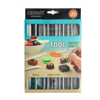 Set of accessories for polymer modelling clay - Cernit - 8 pcs.