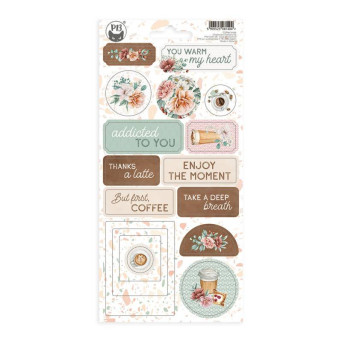Set of cardboard stickers 10,5 x 22 cm - Piątek Trzynastego - Coffee Break 02