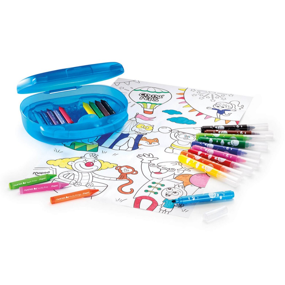 Zestaw do rysowania Color' Peps Jumbo w walizce dla dzieci - Maped - 23 szt.
