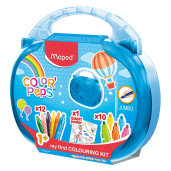 Zestaw do rysowania Color' Peps Jumbo w walizce dla dzieci - Maped - 23 szt.