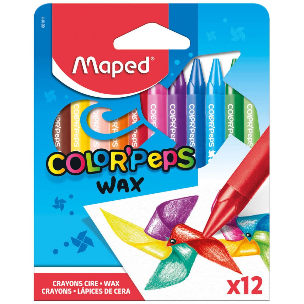 Kredki świecowe Color' Peps Wax dla dzieci - Maped - 12 kolorów